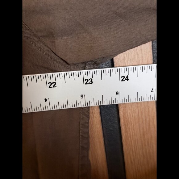 Velvet by Graham & Spencer Shirt Large Mens Brown Long Sleeve Collared Pocket - Picture 3 of 9